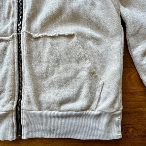 WEE MONSTER Rainbow Love Hoodie Girls 10 Retro Boho Velvet Patch Made In USA - Picture 5 of 9